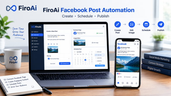 How to use FiroAi to automate Facebook posts with scheduling and publishing