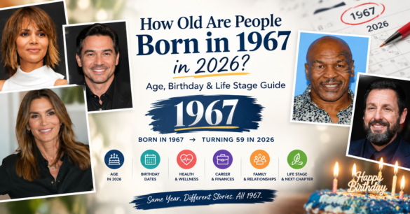 People born in 1967 age guide showing their age in 2026, birthdays, life stage, career, health, family, and relationships